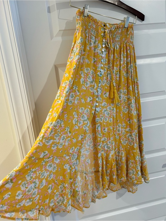 Rachel Zoe Dresses & Skirts - Rachel Zoe Yellow Floral Maxi Skirt